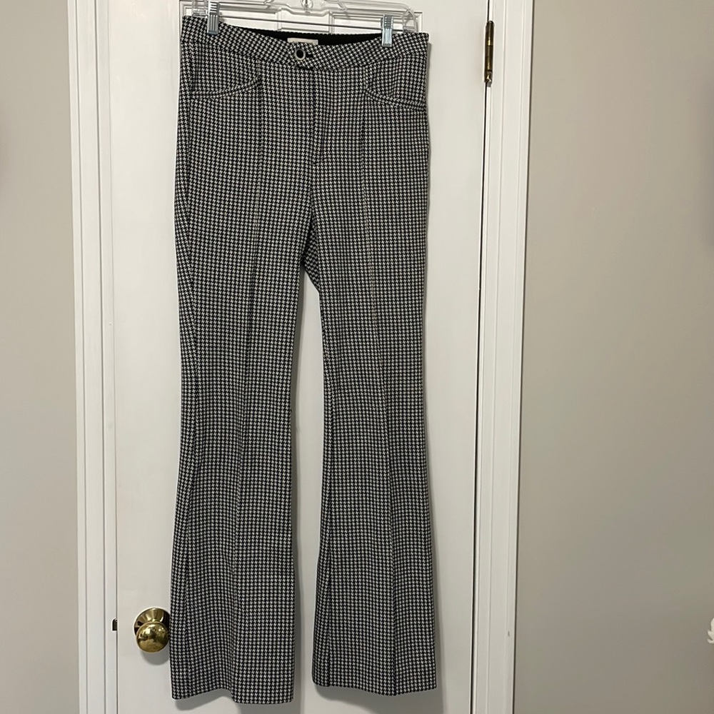 The Essential Trouser by Anthropologie, size 6.  Black/grey.  31” length.